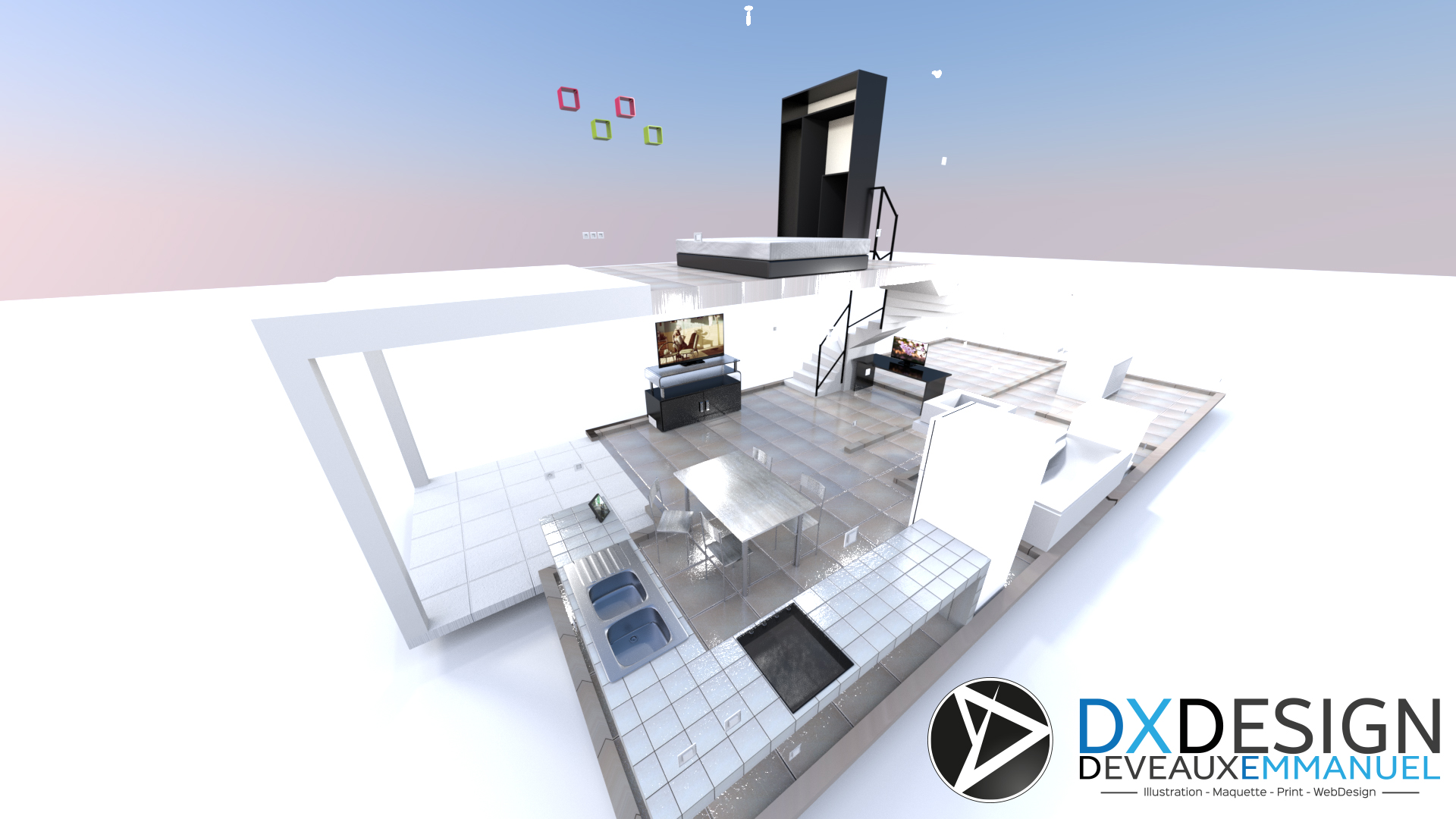 3D house- Plan 3D